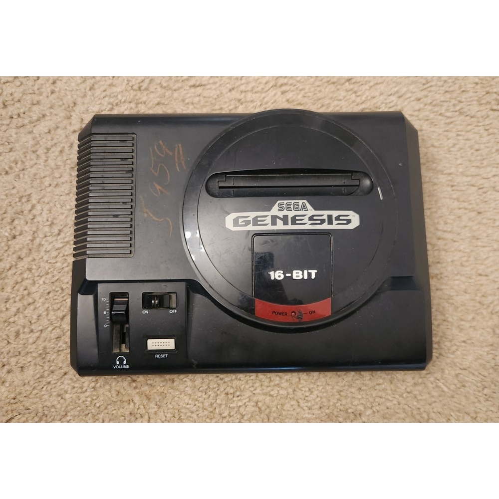 Sega Genesis Model 1 16-Bit Video Game Console Retro Black System NO CORD TESTED